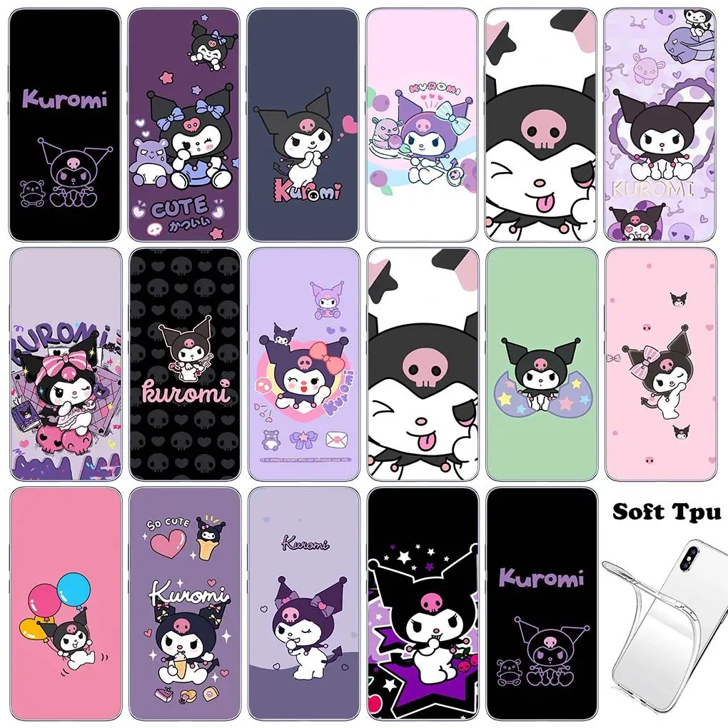 Anime Kuromi Cartoon Funda Soft Casing for Motorola Moto G04 G71 G73 G32 G34 G52 G8 G7 G9 G24 Power Plus E14 Cover Phone Case