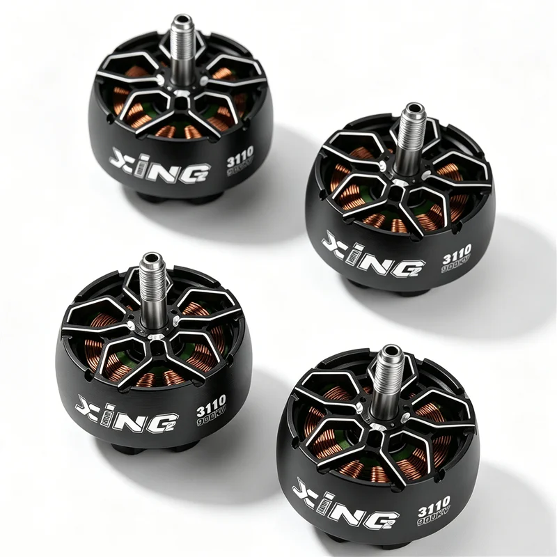 IFlight XING2 3110 FPV Long Range Brushless Motor, 4PCS Pack, 900/1250/1600KV Multi KV Options for XL8 XL10 Cinelifter Drone