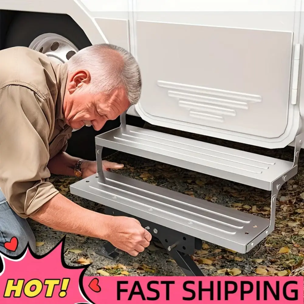 

Складной кронштейн для ступеней на колесах, регулируемый складной стабилизатор для ног на колесах, стабилизатор ступеней для входа на колесах для дорожных прицепов на колесах, автодомов