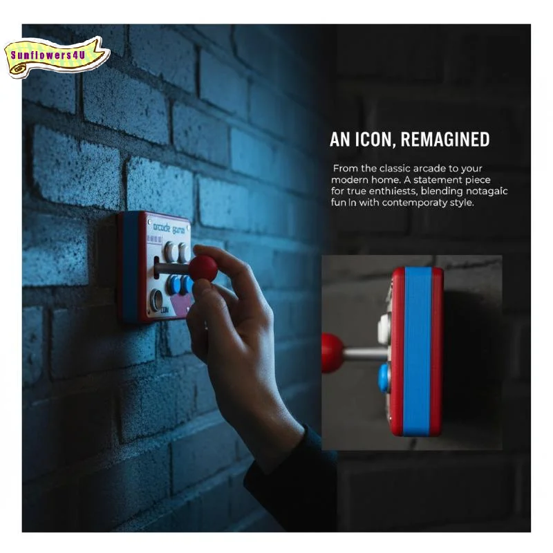 Arcade Game Button Switch Cover Plate, Creative Decor for Home Gaming Room Gamer Birthday Gifts