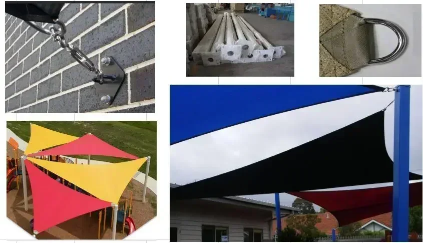 Commercial Waterproof Shade Structure Sun Sail, Shade Sail