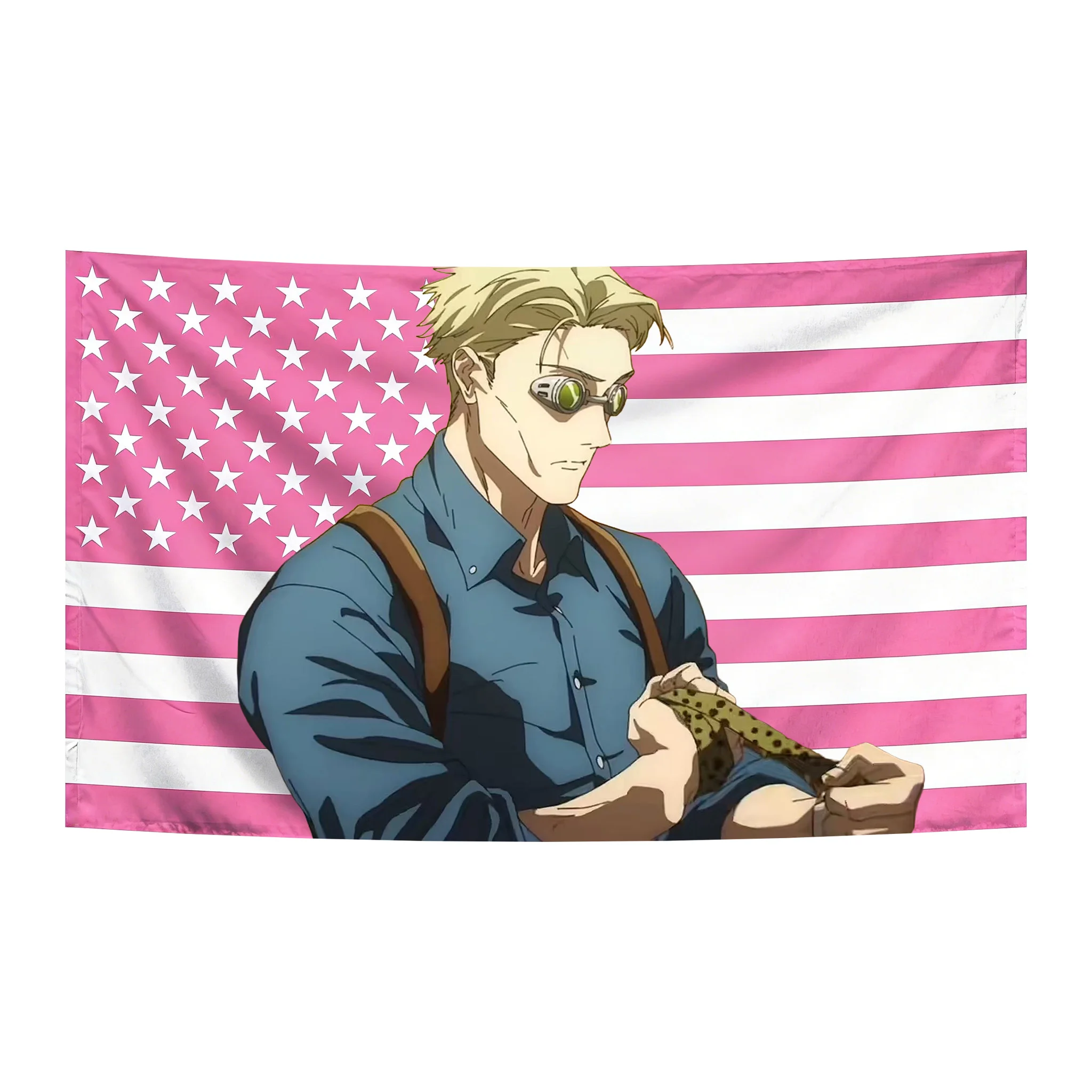 Anime Jujutsu Kaisen Nanami Kento Wandteppich, Fan-Flagge, Banner, Wandbehang, ästhetischer Hintergrundstoff für Schlafzimmer, Wohnheim, Raumdekoration