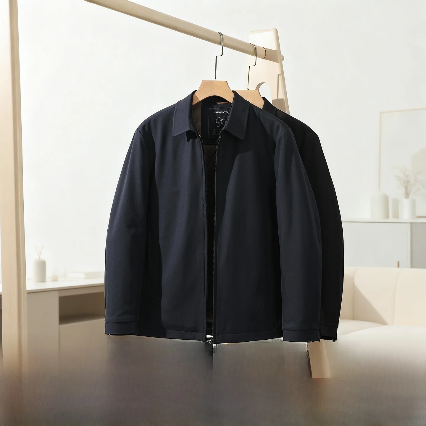 

Adstrative Busin мужское хлопковое пальто с шелковым наполнителем, водонепроницаемое теплое пальто с воротником-стойкой, подходит для длинной свечи на молнии