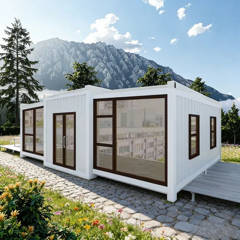 2 Bedrooms Australian 40 Foot Container House Modular Portable 20 Foot Steel Container Home Store Office Capsule House