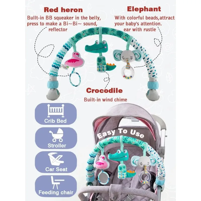 Zabawki dla niemowląt Łóżeczka dziecięce Kołyski Dzwonek do zawieszenia Arche do zabawy dla niemowląt w wózku Zabawki do łóżeczka dla niemowląt 0-12 miesięcy