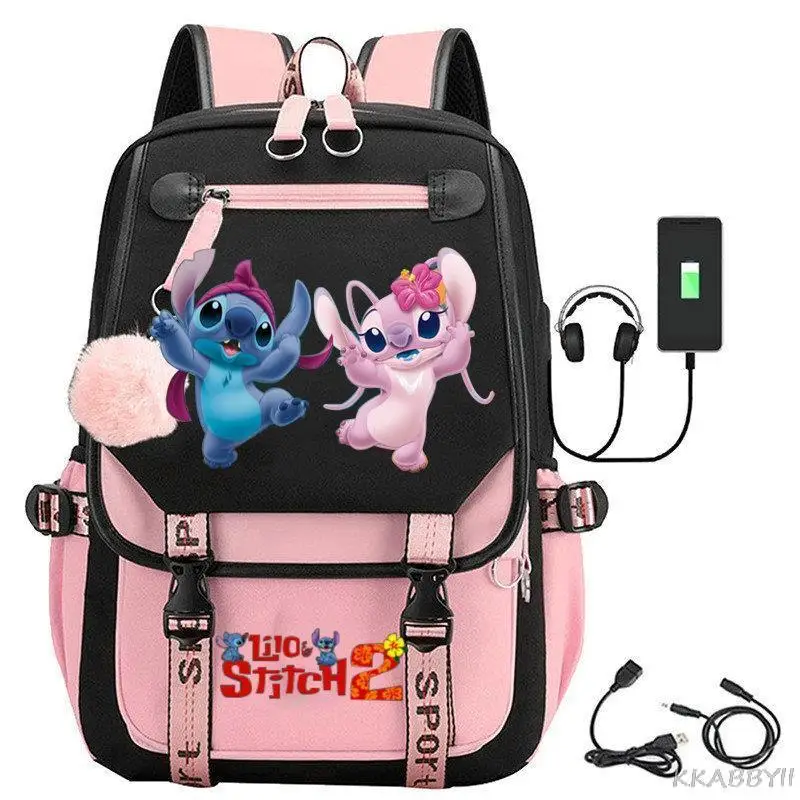 

Stitch Backpack Casual Travel School Bags Female Male Rucksack Women Men School Backpack Big Patchwork Mochilas