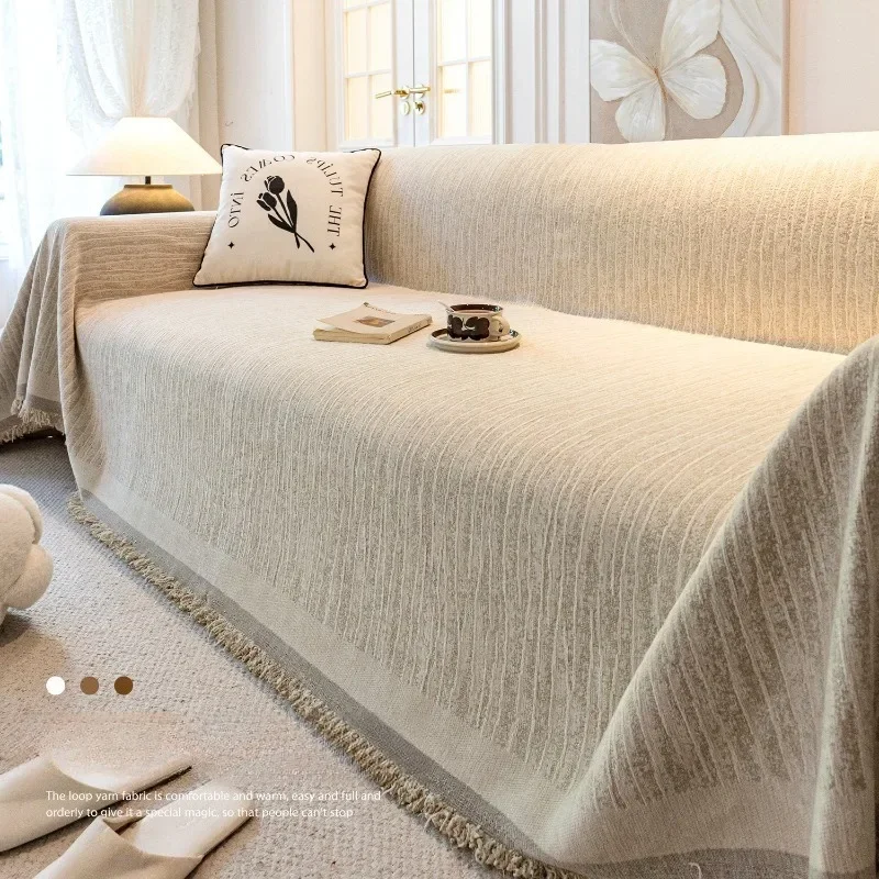 1PC Thick Fabric Sofa Cushion Sofa Cover Universal in All Seasons One-piece Home Textile Products Fashionable Minimalist Design