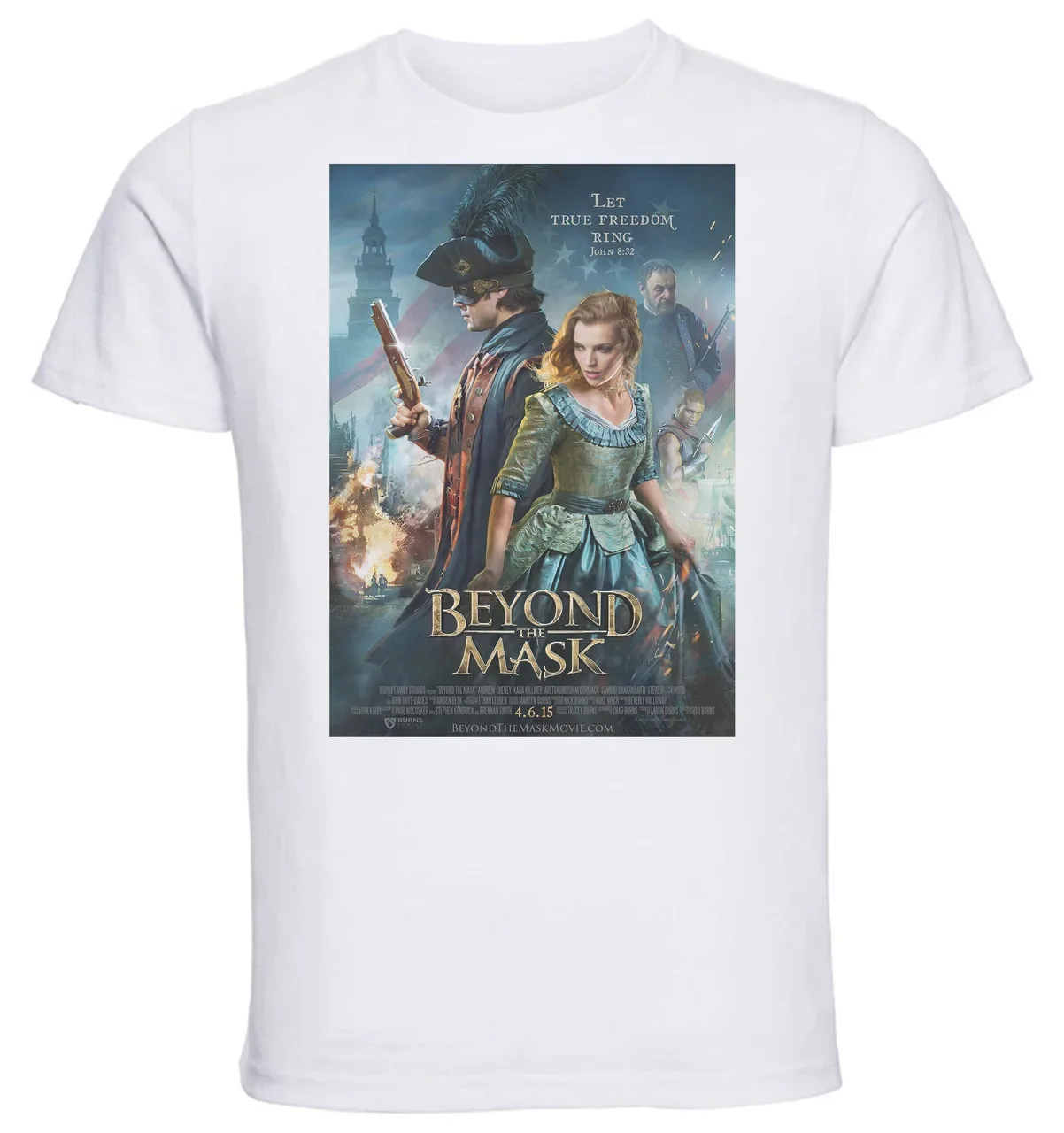 T-shirt Unisex - White - Beyond The Mask Playbill