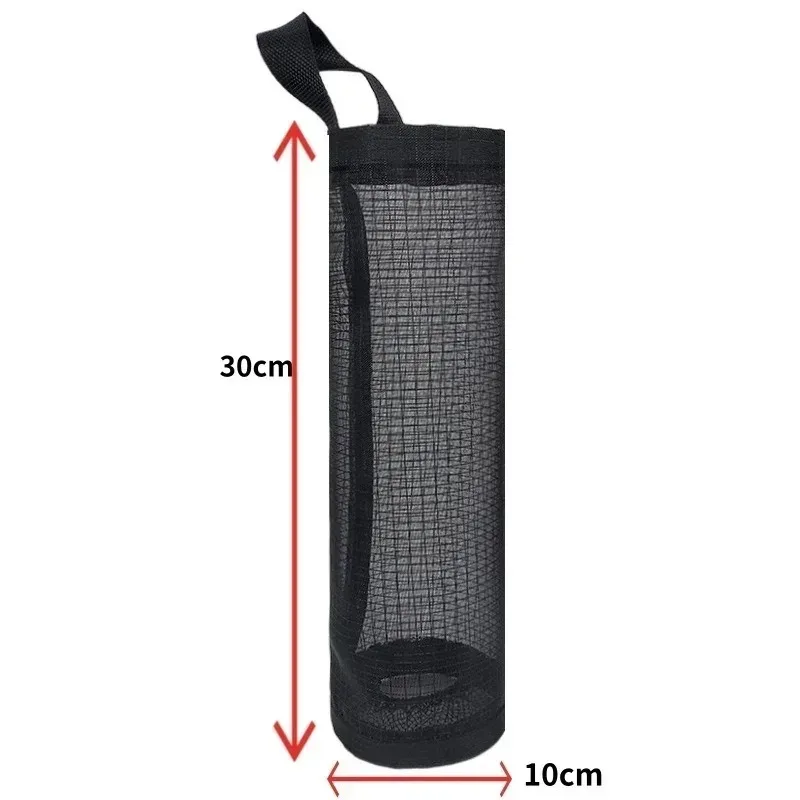 Garbage Bag Storage Kitchen Accessories Plastic Bags Dispenser Holder Organizing Hanging Reused Wall Mount Storage Sundries Bags