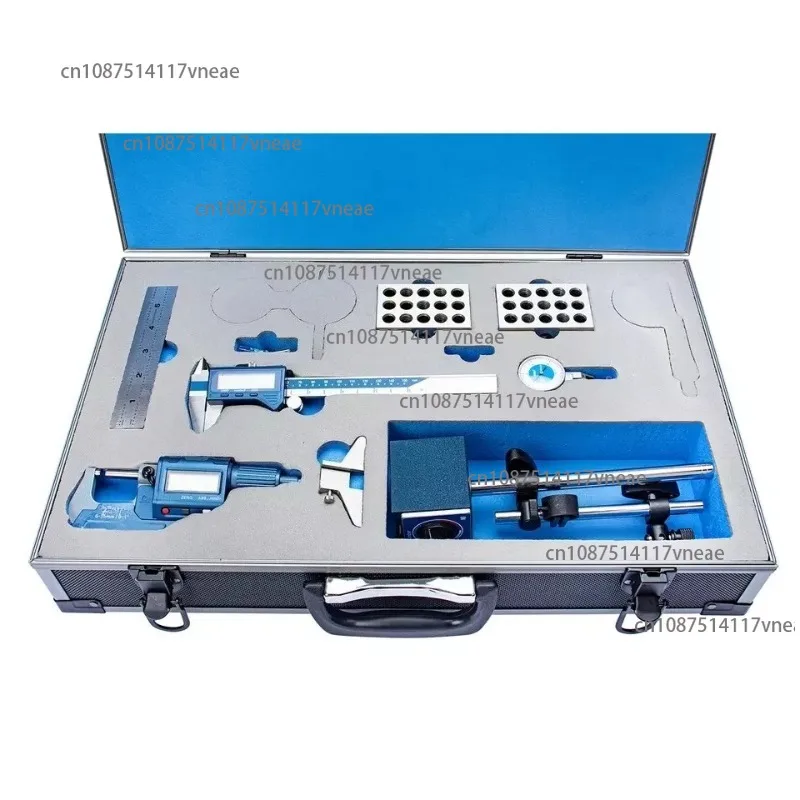 150mm Digital Caliper Dial Test Indicator 0-25mm Outside Micrometer Magnetic Base Steel Ruler  Measuring Tool Set