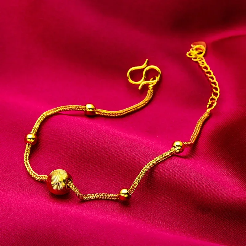 Nexil Jewelry   Nexil Jewelry  Ins Cat's Eye Gold Bracelet! 24K Gold AU999 Women's, Translucent Cat's Eye + Matte Chain, Adjusta