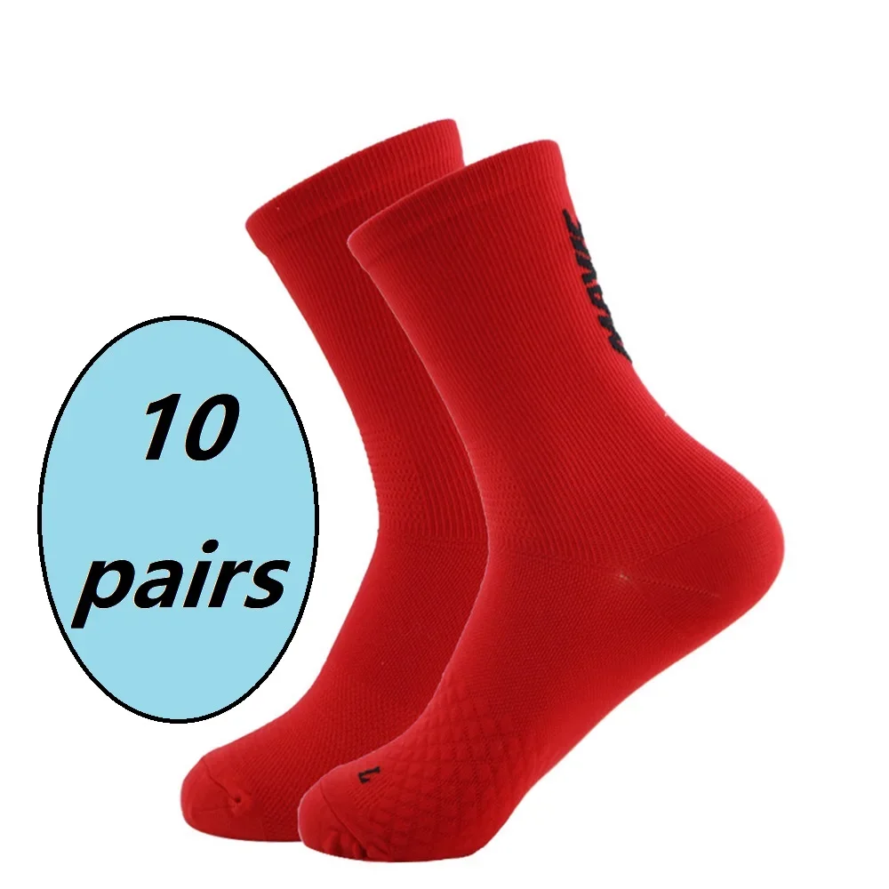 10 Pairs Outdoor Sports and Leisure Socks Running Socks Hiking Socks Road Cycling Socks Outdoor Cycling Socks and Sports Socks