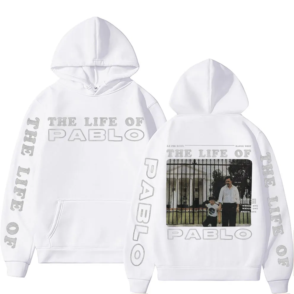 Rapper Kanye West & Escobar Jeen Yuhs The Life of Pablo Inspired Album Cover Graphic Hoodie Sweatshirt Men Women Hip Hop Hoodies