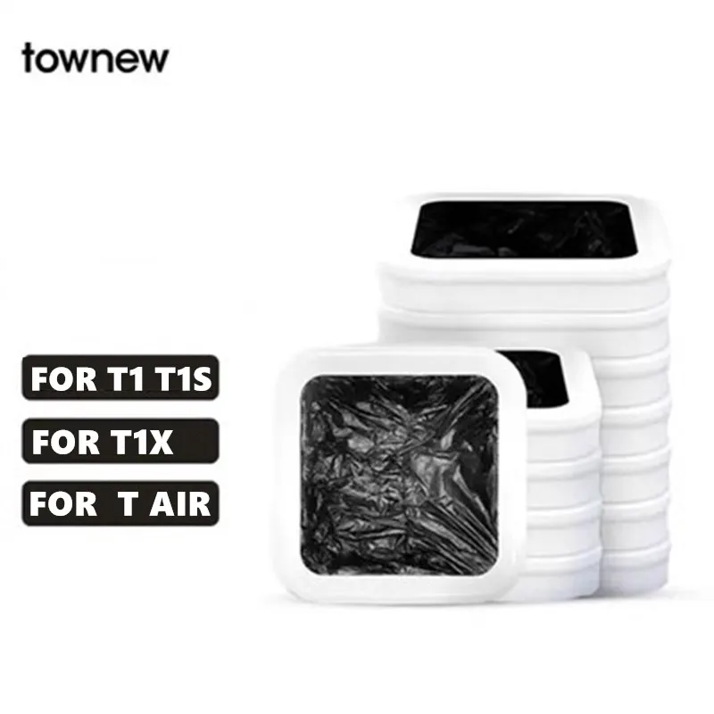 Hot TOWNEW Smart Trash Can T1 T1S Tair Original Replacement Garbage Bags 6/12 Refill Rings Auto Packing and Changing Bags