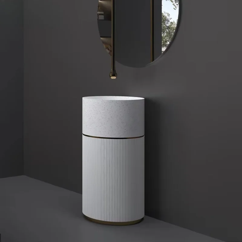 Column basin splicing independent basin artificial stone sink bathroom column base bathroom washbasin