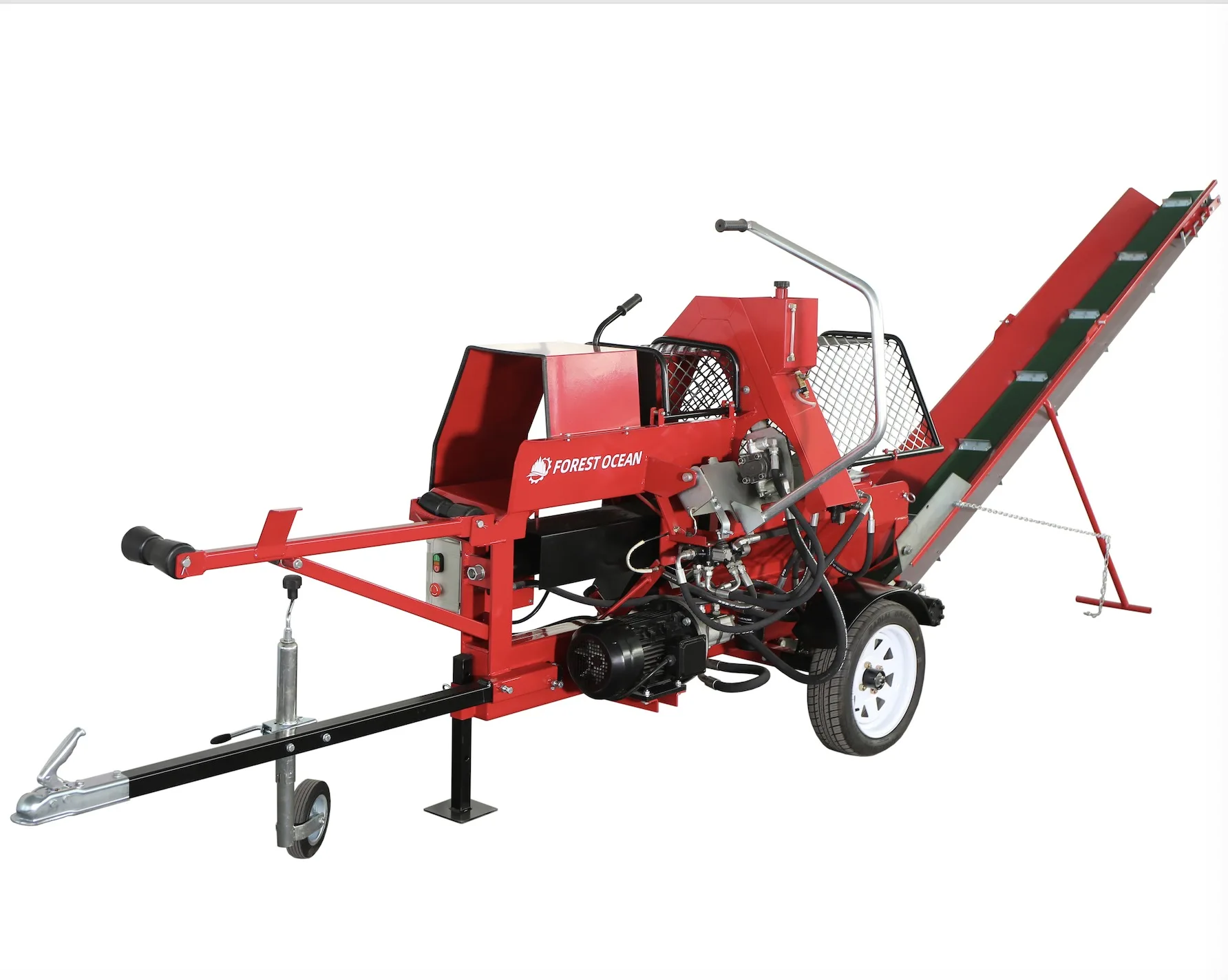 

15 Ton Electric Engine Powered Log Splitter Combined Firewood Processor Core Pump Forestry Machinery Equipment for Farm Use