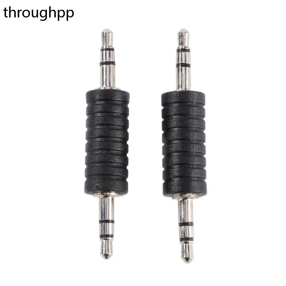 2 PCS 3.5MM to 3.5MM Audio Straight Jack  Adapter Durable Male to Male Audio Plug for Earphone Mobile Phone