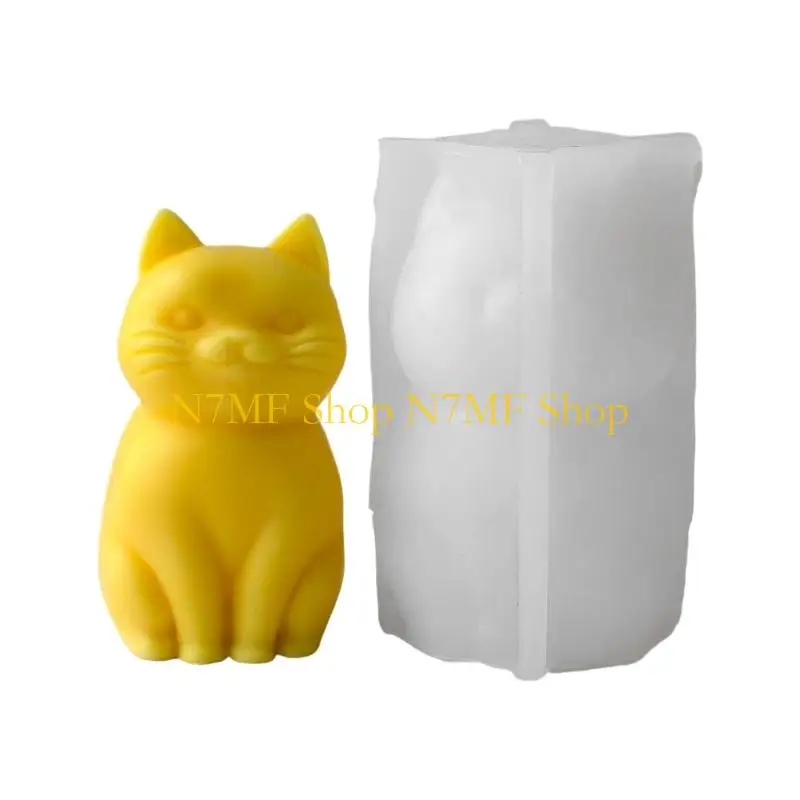 

N7MF Flexible Making Mold Realistic Cats for DIY Enthusiasts and Artists
