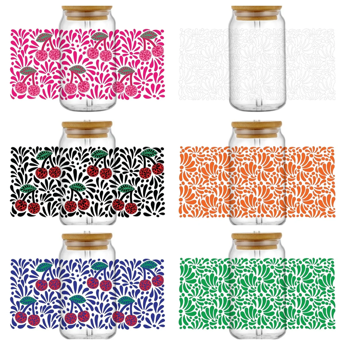 

Новый дизайн с узором мандалы UV DTF, обертка для чашки на 16 унций, водонепроницаемые наклейки для переноса UVDTF, наклейки для очков, чашек, кружки, сделай сам, наклейка