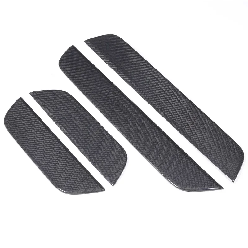 

For Porsche Taycan 2019-2024 Real Carbon Fibre Car Inner Door Sill Cover Trim Interior Car Accessories