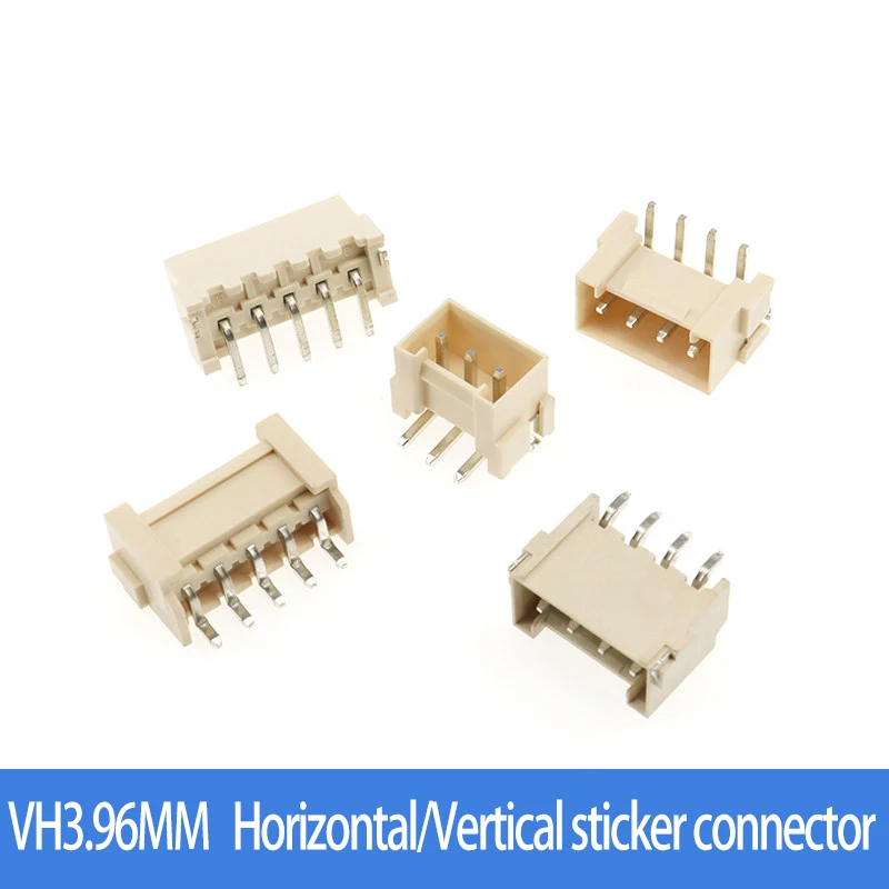 VH3.96 Horizontal/Vertical patch socket Horizontal/Vertical patch high-temperature resistant seat connector 3.96MM spacing