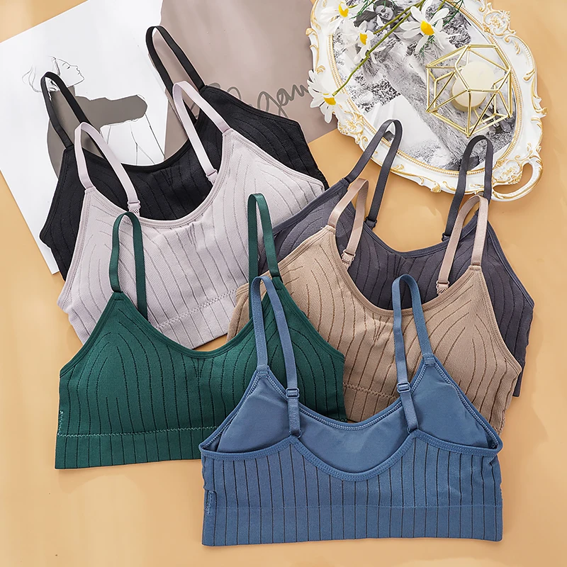 Damen Gerippter Strick-Bralett – Bralette Wireless Soft Bewertung und Preis
