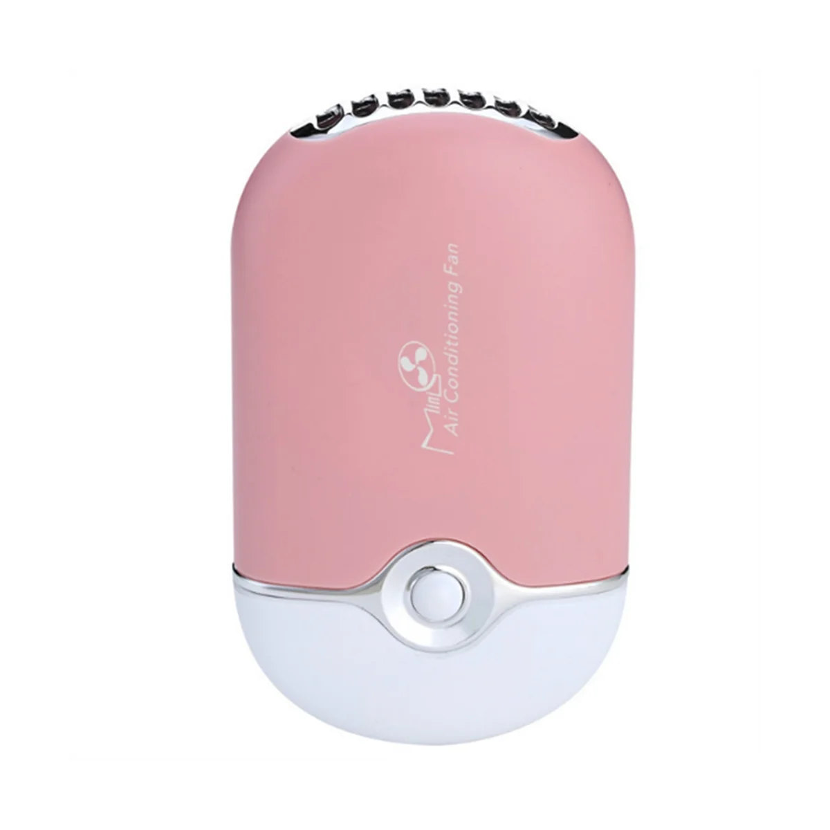 Mini USB Fan Built-in Lithium Battery Air Conditioning Rechargeable Eyelash Fan (Pink)