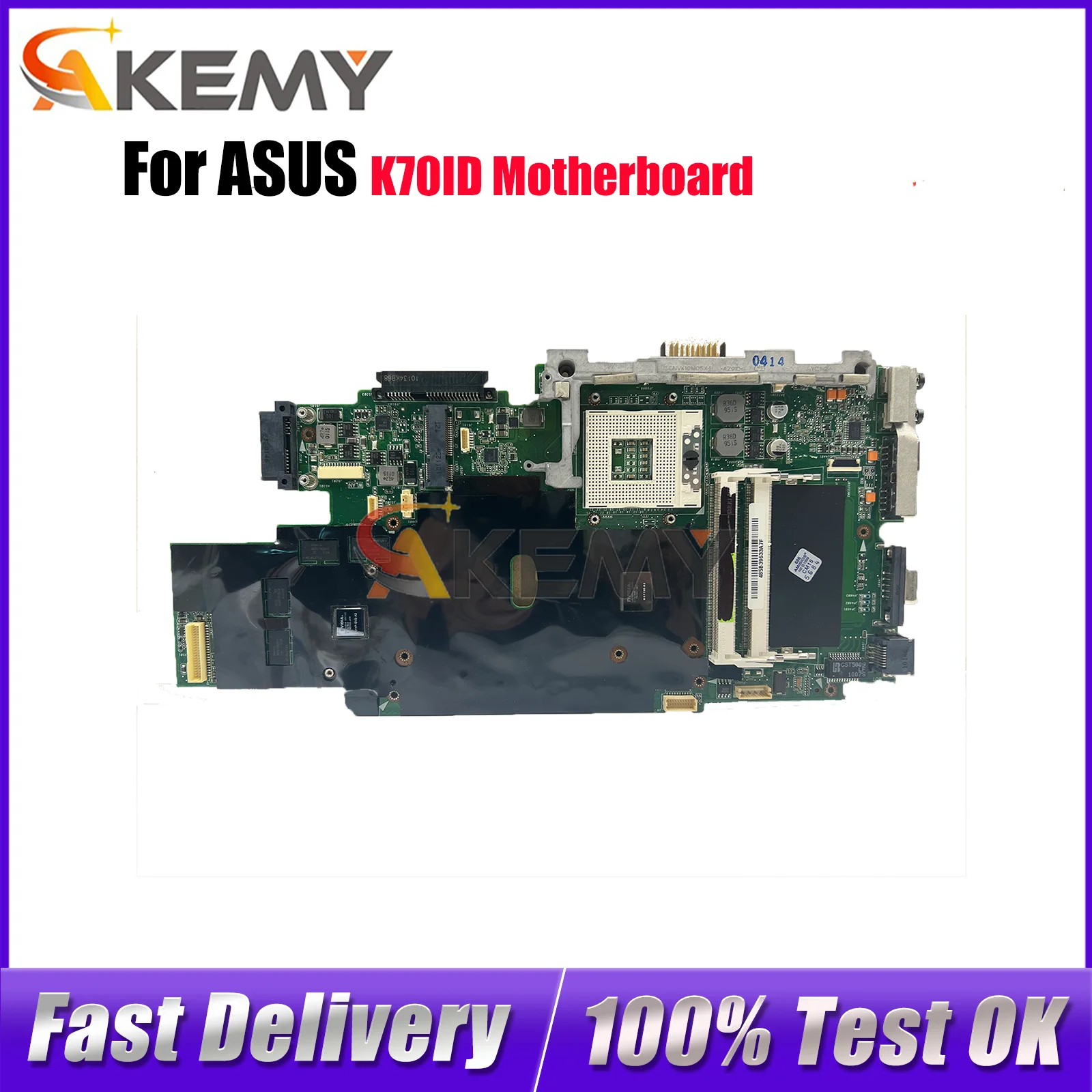 

Материнская плата для ноутбука K70ID для ASUS K70I K70ID, материнская плата для ноутбука Цей товар в наличии, 100% тестирование, ОК, быстрая доставка, высокое качество