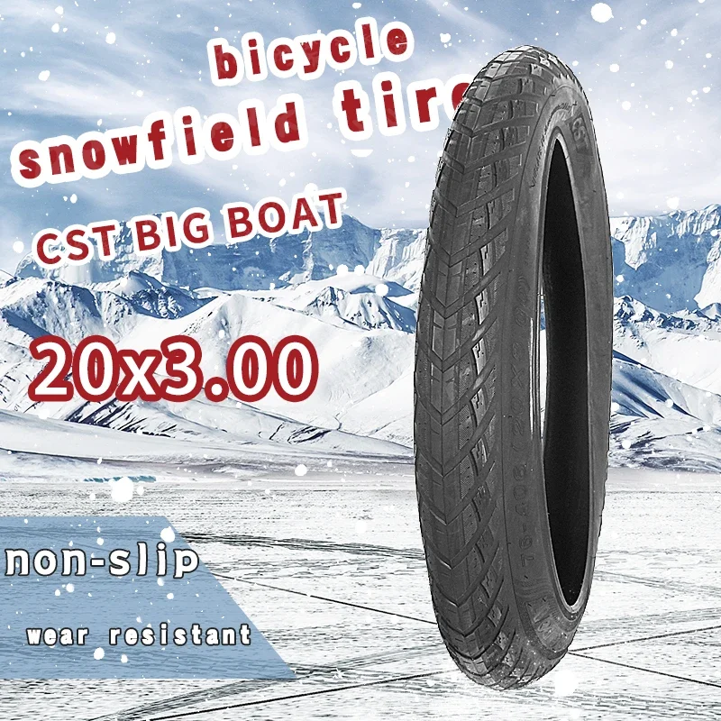 20inch 20X3.00 Fat Tire Snow Beach Bicycle Tire 20*3.00 76-406 Electric Snowmobile MTB Bicycle Anti-Slip Fat Tire