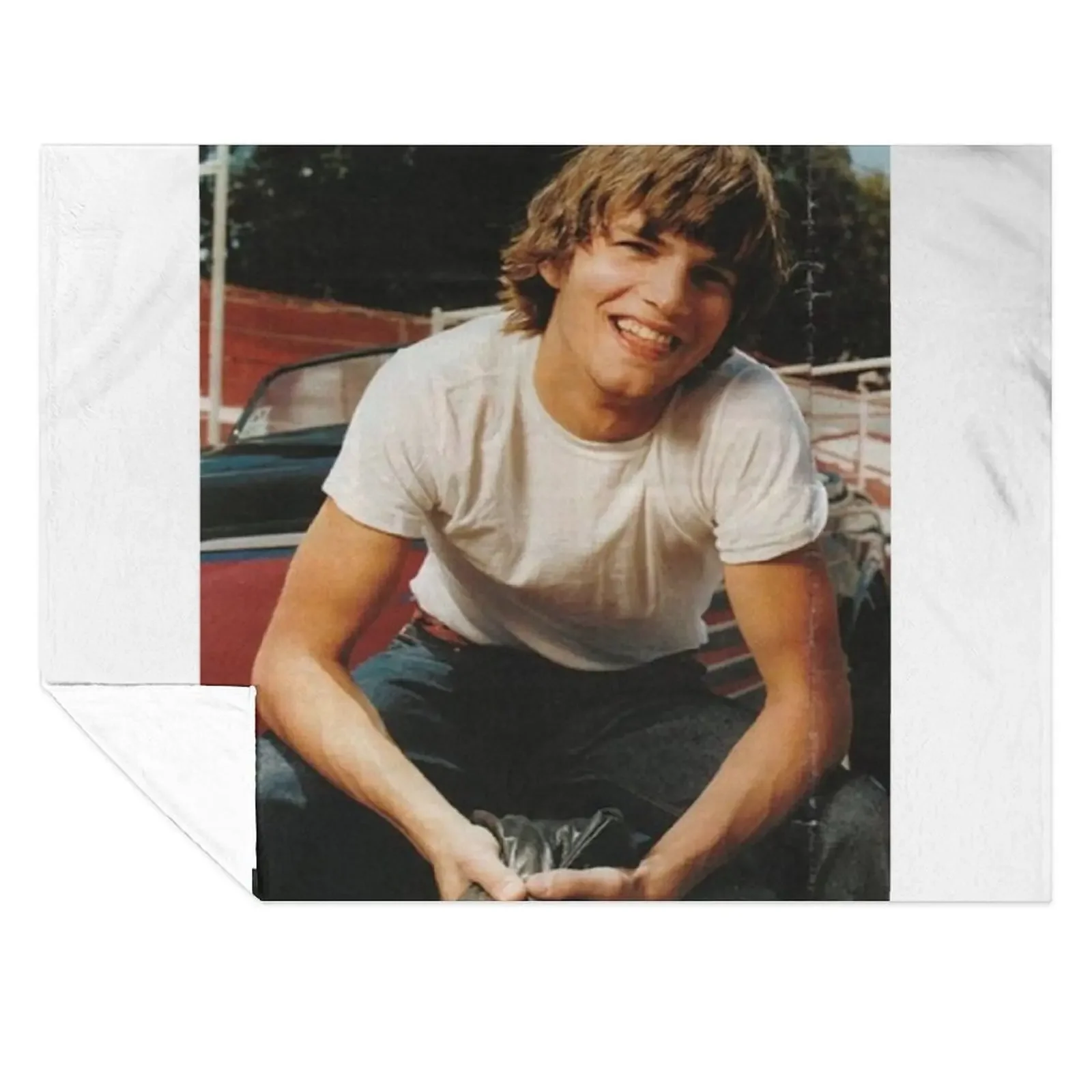 

Young Ashton Kutcher Throw Blanket Thin Thermals For Travel christmas decoration Luxury Blankets