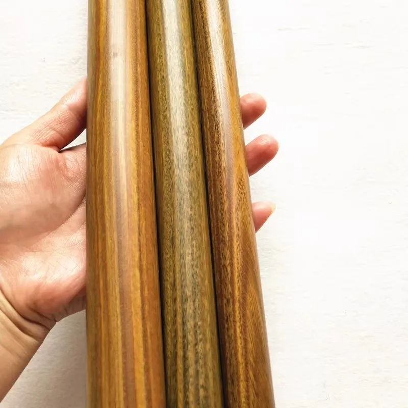 Green Sandalwood Round Rod Log Polished Handle Piece For DIY Handmade Crafts Material Multi-Functional Hard Wood