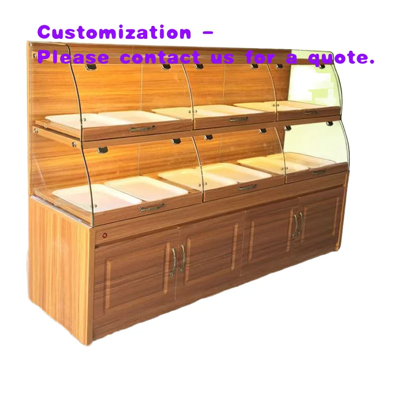 custom.Modern Style Bread Display Cabinet Design Bakery Furniture Counter Top Metal and Glass Stand