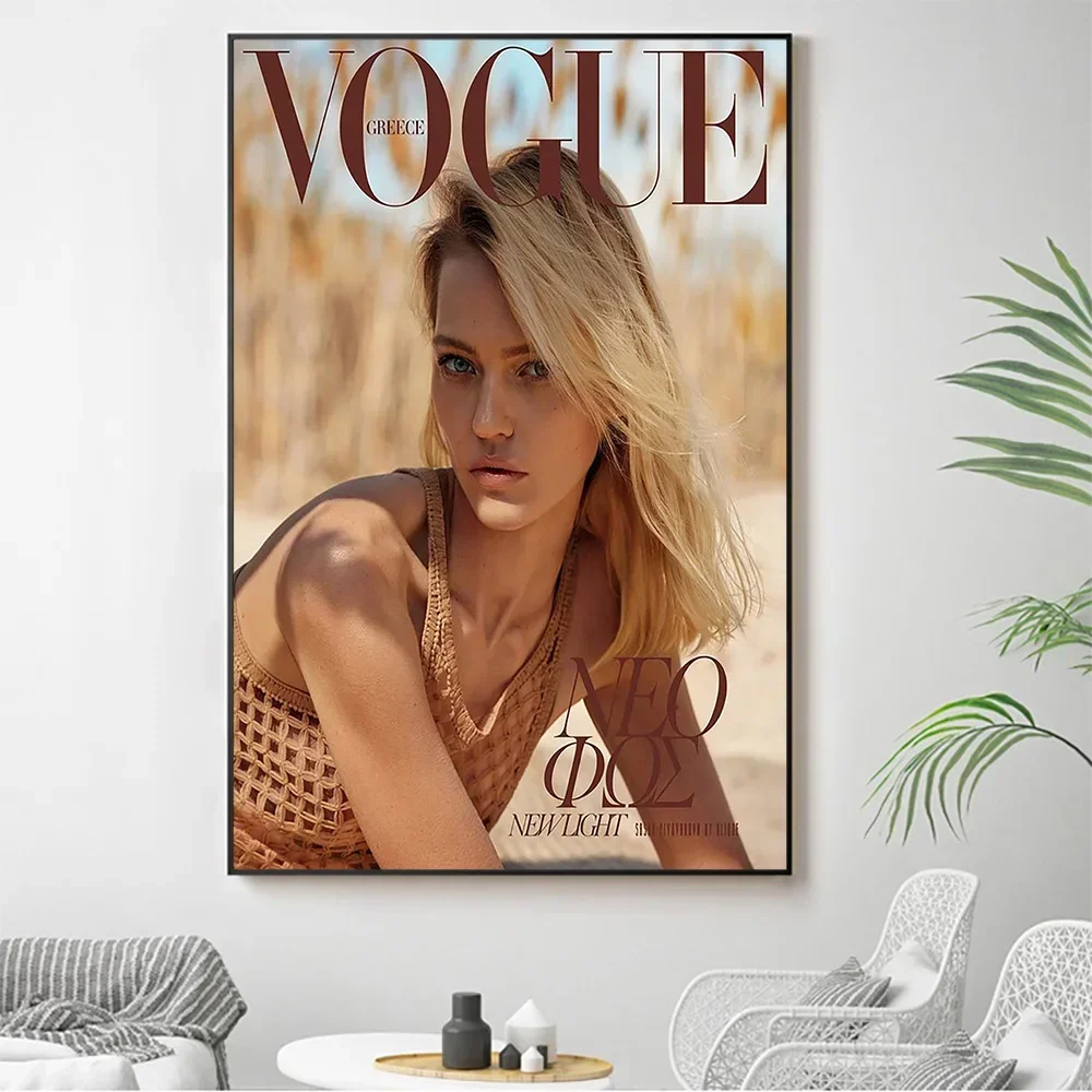 Silk Cloth Wall Poster Sasha Pivovarova Sexy Model Star Art Home Decoration Gift HD Bright