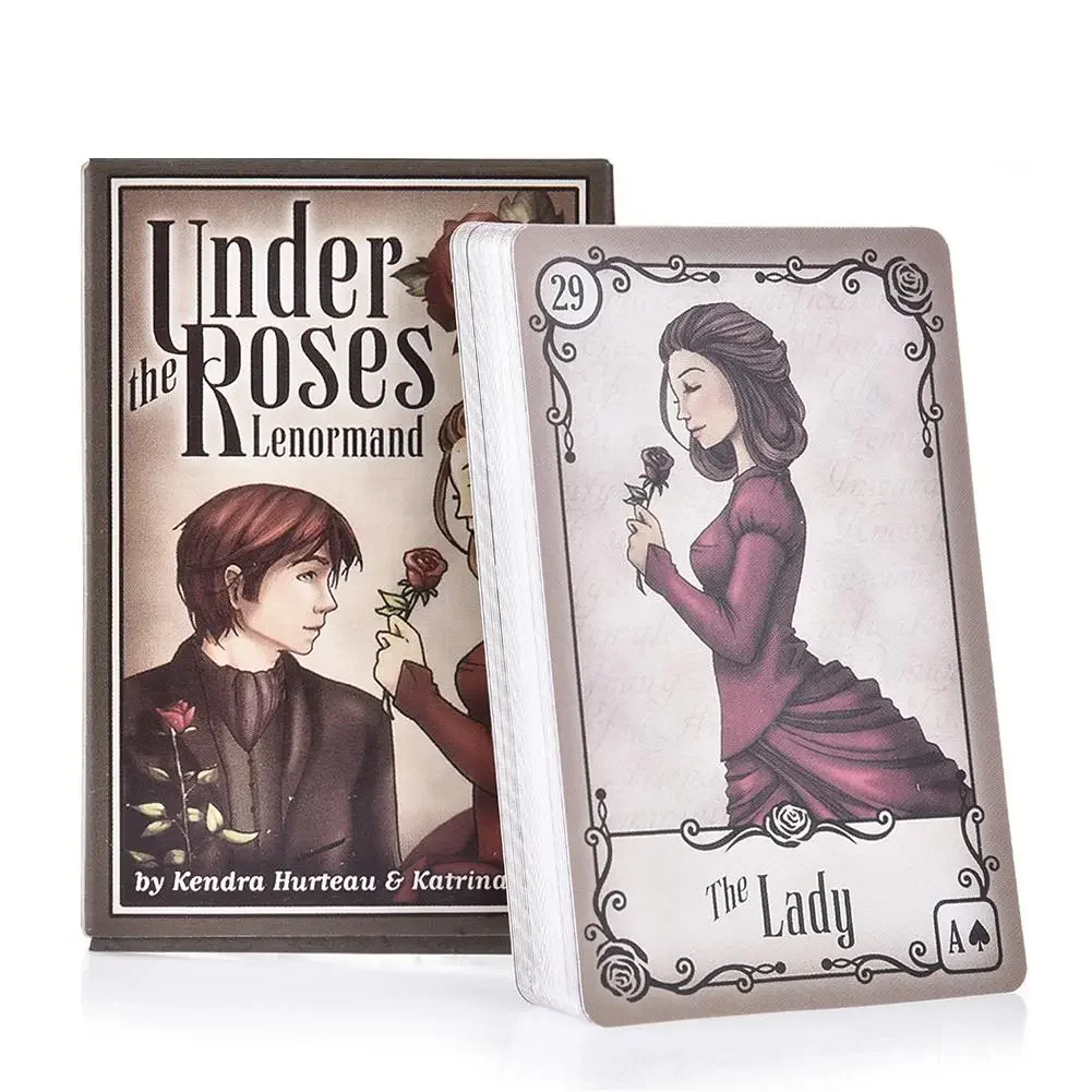 Under the Roses Lenormand 39 Card Oracle Deck Family Party Fun Tarots Board Game