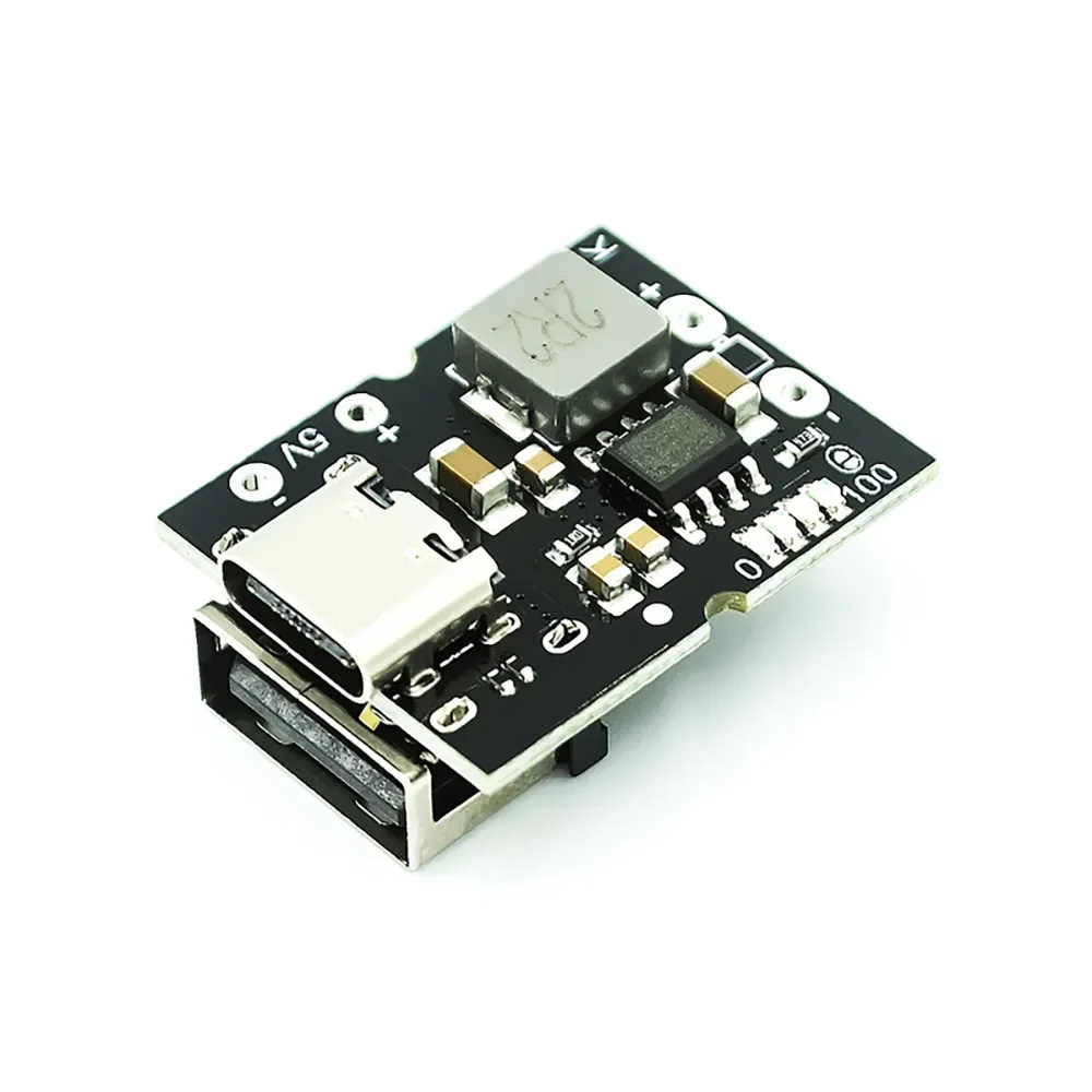 Lithium Battery Charger Module 5V 2A 3.1A Lithium Battery Charging Protection Board Type-C Boost Converter Step-Up Power Module