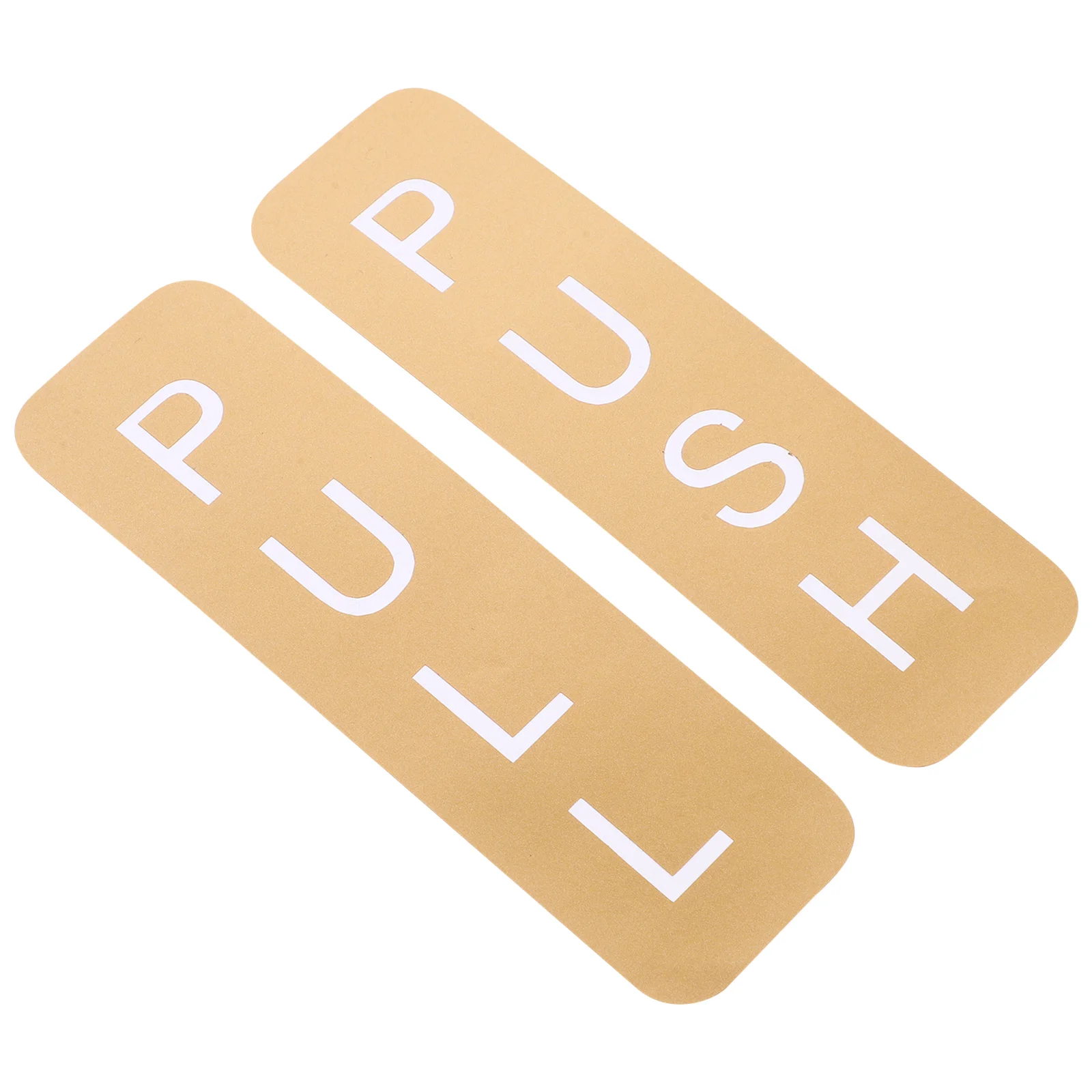 Gouden schuifdeursticker Pull Push Decal zelfklevende borden voor kantoordecors Sticky Stickers