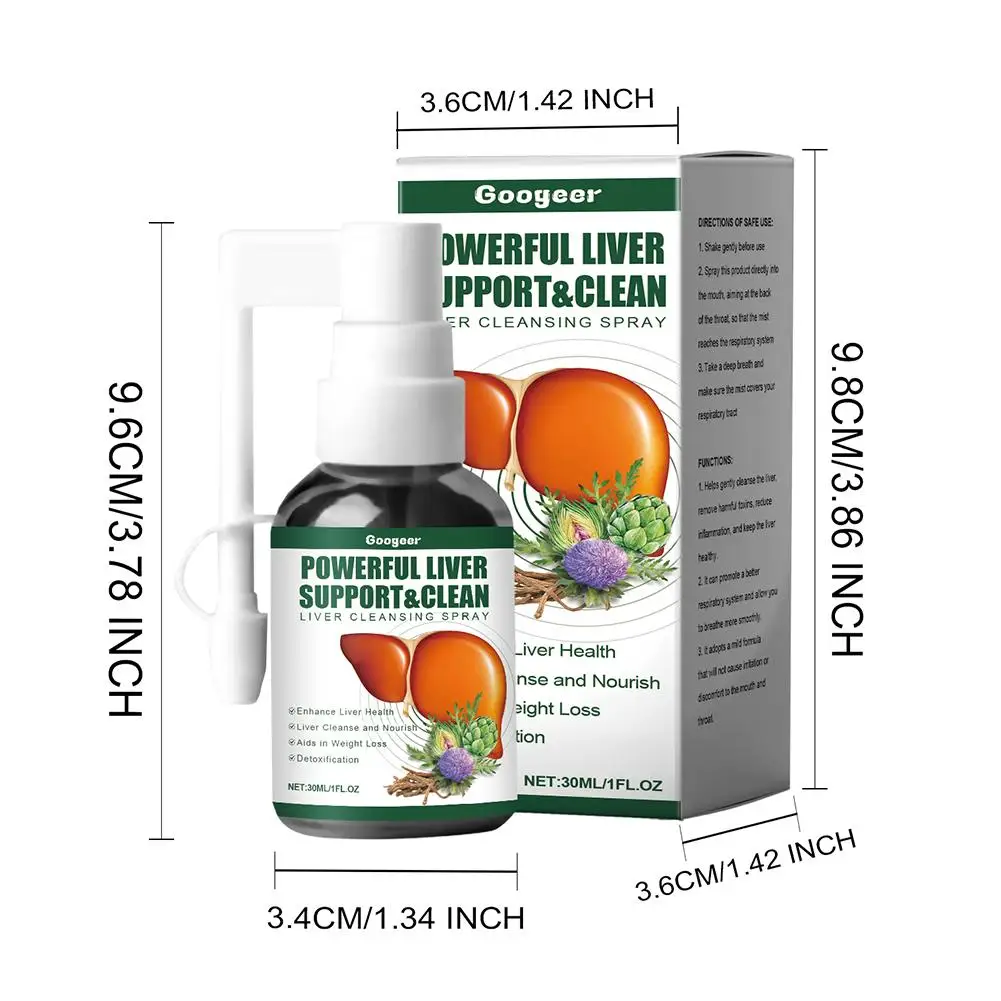 Herbal Liver Cleansing Spray Relieve Liver Pain Prevent Fatty Liver Reduce Inflammation Enhance Body Detoxification Health Care