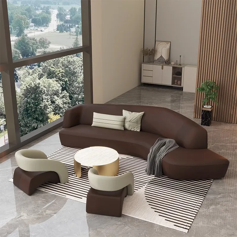 قاعة الأعمال متجر الملابس مؤسسة التدريب مكتب الأعمال الإبداعية على شكل أريكة ضوء منطقة الراحة الاستقبال الفاخرة