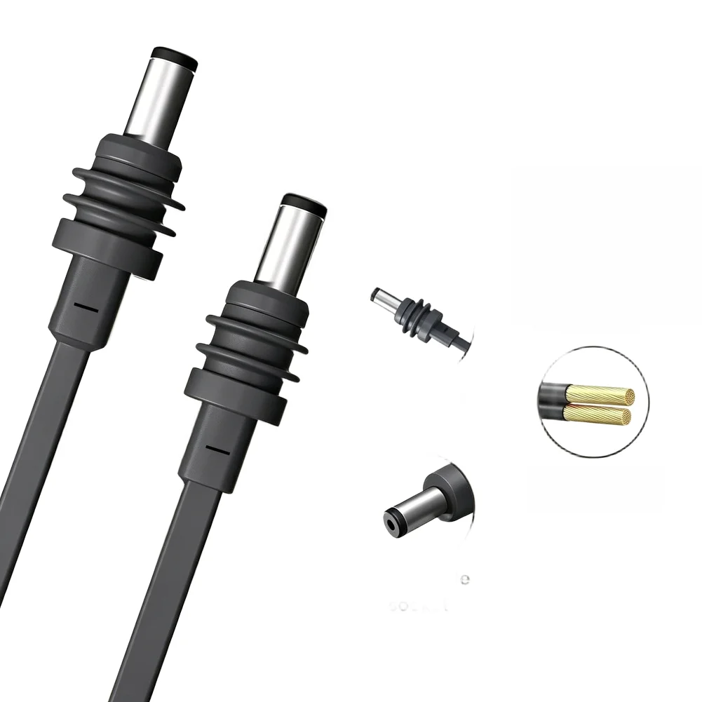 1pc 200/300cm Charging Cable Flat Dc To Dc Waterproof Dustproof Pvc Copper Wire For Starlink Electrical Devices Accessories
