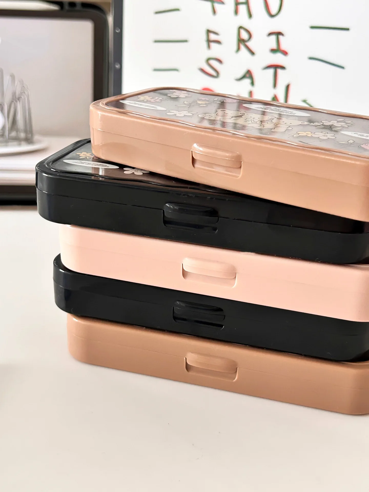 Invisible Lens Box Simple Contact Lens Case Contact Lens Box Cute For Office Daily Use Travel