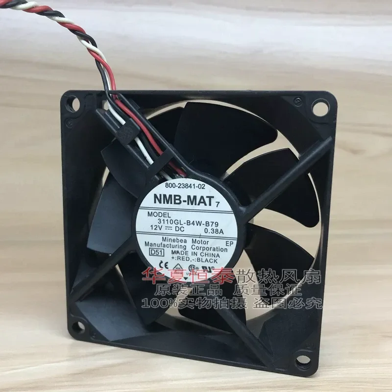 for NMB 3110GL-B4W-B79 Original 12V 0.38A 8025 Cooling Fan for Cisco Switch