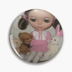 Friends Blythe Doll Tote Bag Soft Button Pin Lapel Pin Women Creative Funny Jewelry Lover Clothes Decor Brooch Fashion Gift