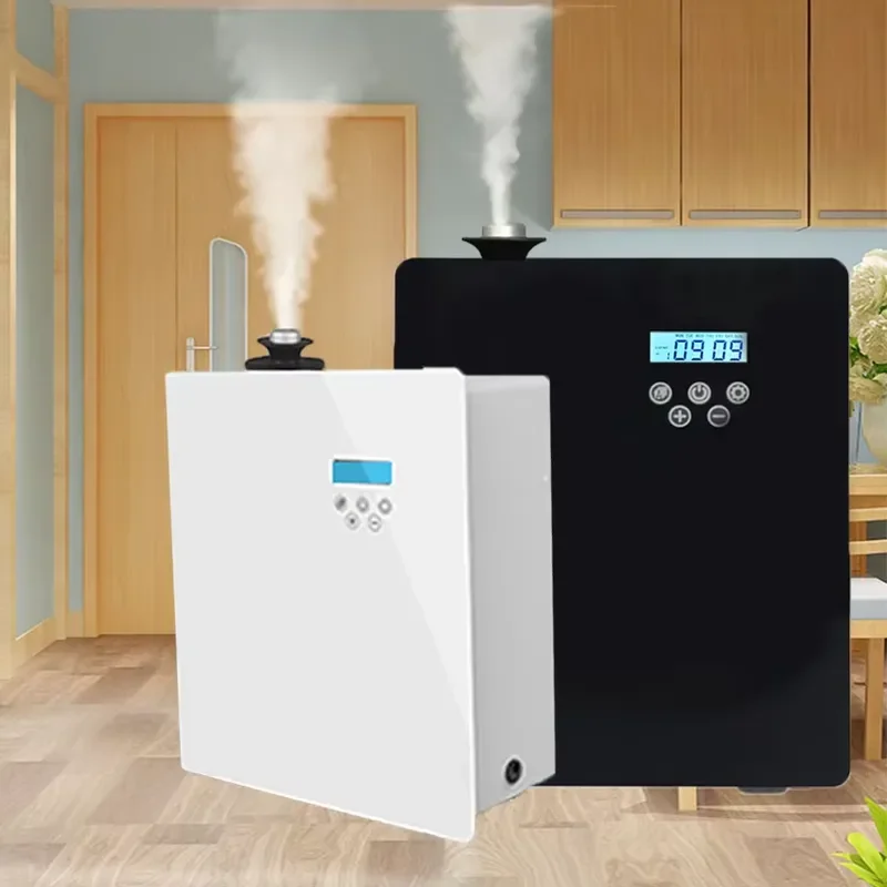 Cover 1500 CBM Nebulizer Aromatherapy High Capacity Waterless Essential Oil HVAC Scent Diffuser Machine with Hotel