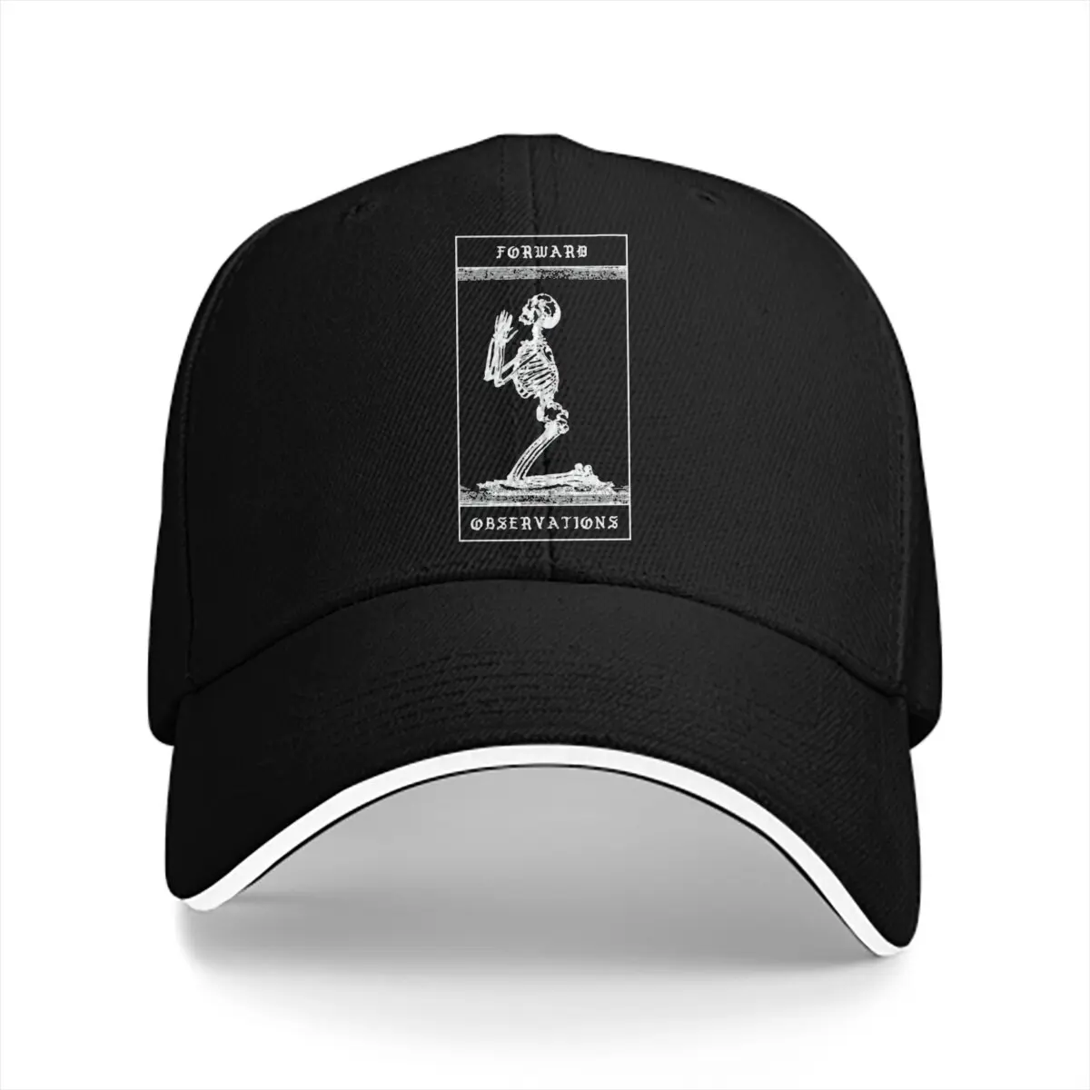 Praying Skeleton Forward Observations Group Outdoor Cap Sun Visor Hip Hop Caps Cowboy Hat Peaked Hats