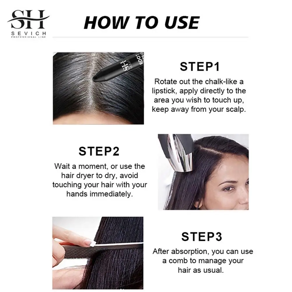 أحمر الشفاه صبغة شعر المتاح المؤقتة طباشير الشعر لون القلم غير لطخة غير مزعجة تلطيخ سريع صبغة شعر آمنة 3.8 جرام