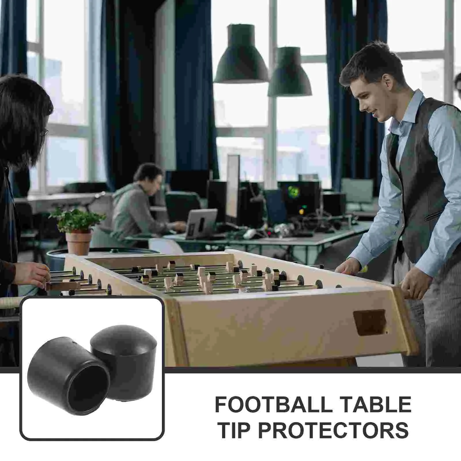 8 Pcs Football Machine Cap Foosball Plug Rod Caps Table Parts Pole Cover Tip Folding Accessories Board Bearing End