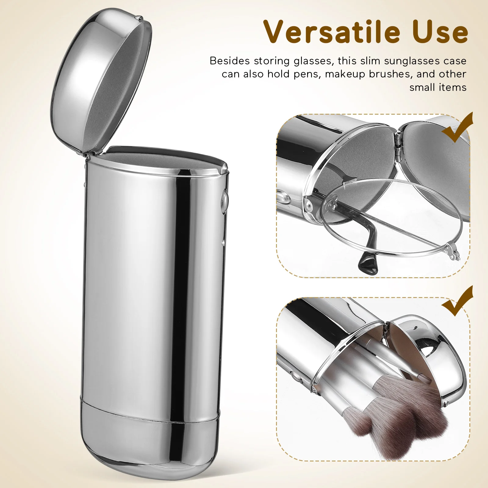 ماتي الطلاء سليم المعادن الصلبة حامل النظارات السفر ضئيلة النظارات الشمسية حالة النظارات الشمسية مربع للنساء نظارات حالة الرجال الصلب