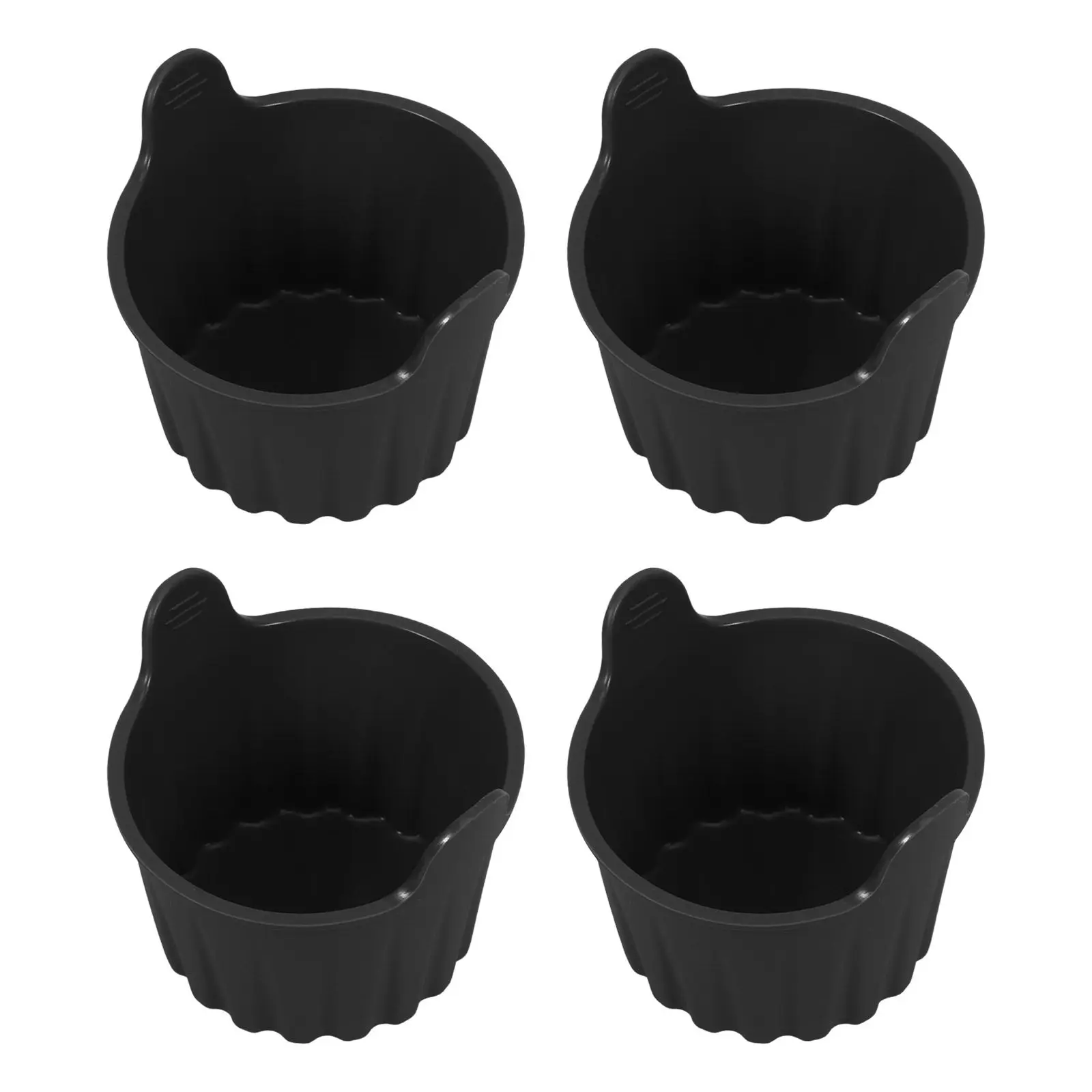 4Pcs Silicone Baking Molds Nonstick Air Fryer Reusable Muffin Cups Cupcake Molds for Cake Pastry Cooking Baking Ramekins