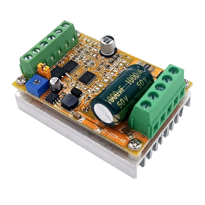 AA80 6-60V BLDC Three Phase DC Brushless Motor Controller 400W PWM Hall Motor Control Driver Board(Without Hall)