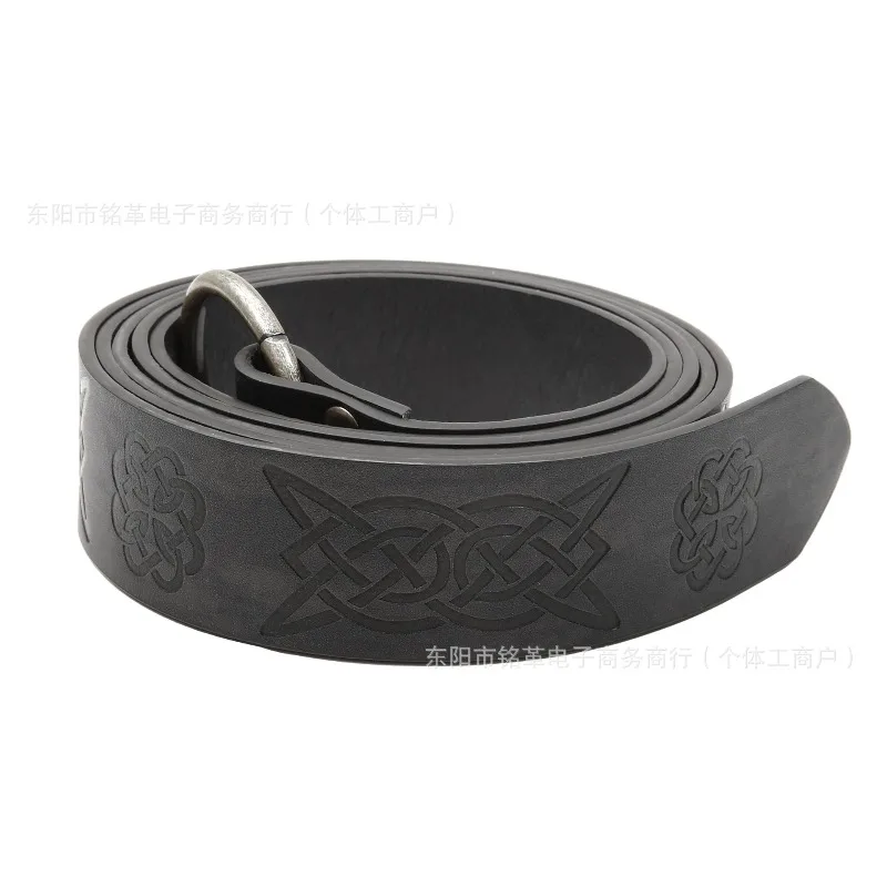 Set di accessori per carnevale di Halloween Cintura da cavaliere medievale Bracciale da polso Bracciale da spalla Puntelli cosplay vichinghi